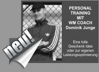 PERSONAL TRAINING  MIT  WM COACH  Dominik Junge   Eine tolle  Geschenk Idee  oder zur eigenen  Leistungsoptimierung neu!